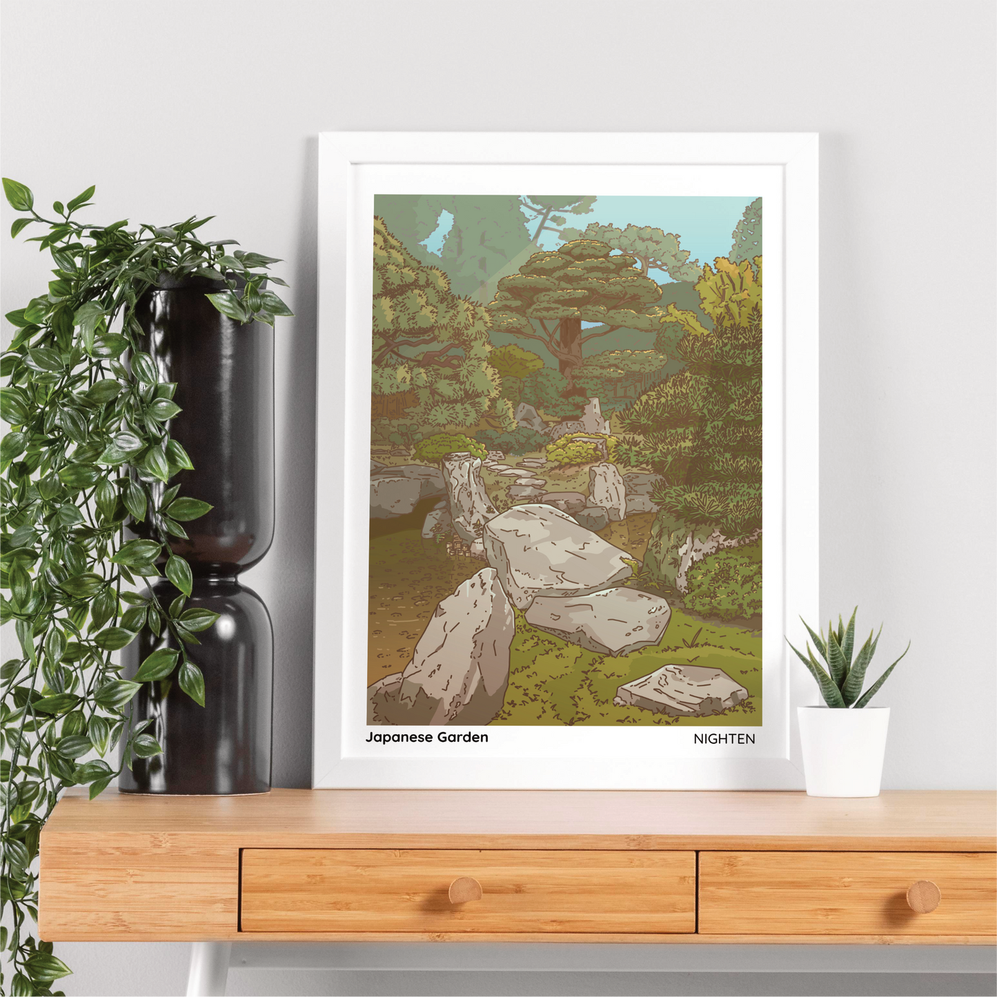 Japanese Garden - Serene Art Print