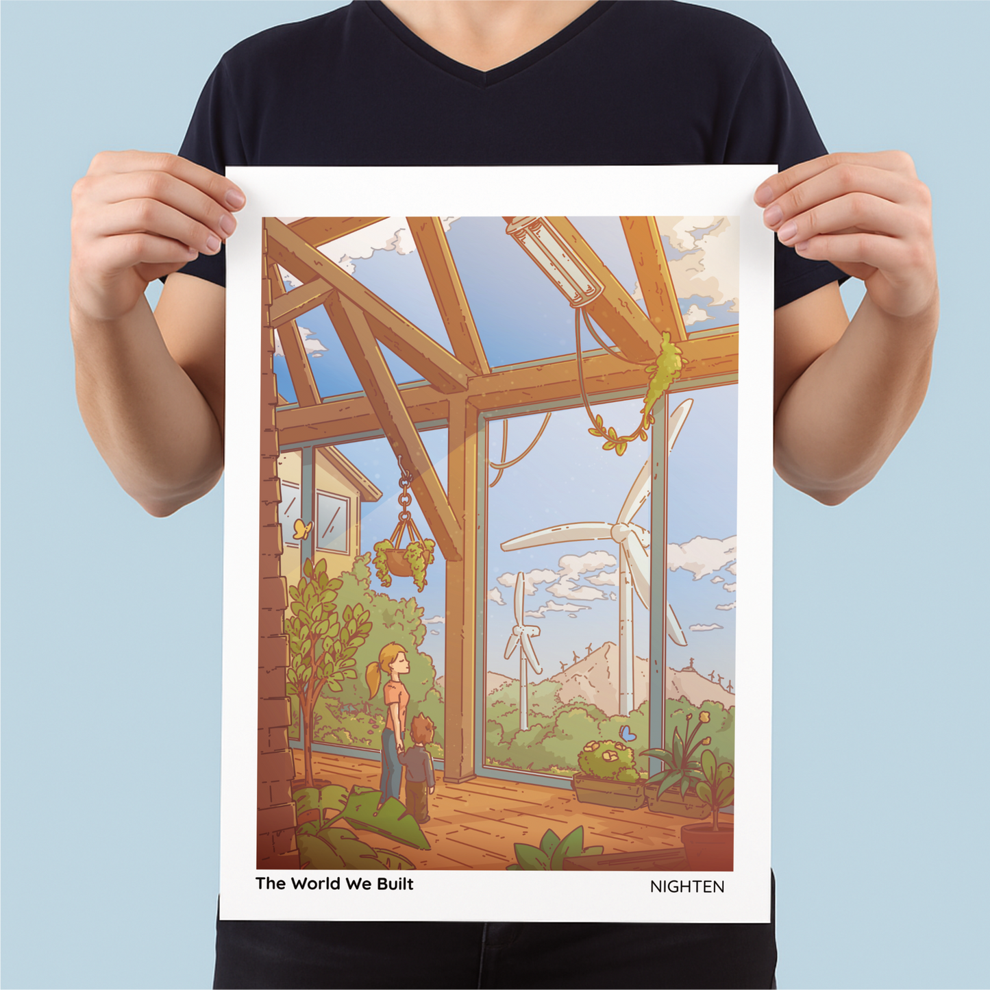 The World We Built - Serene Art Print