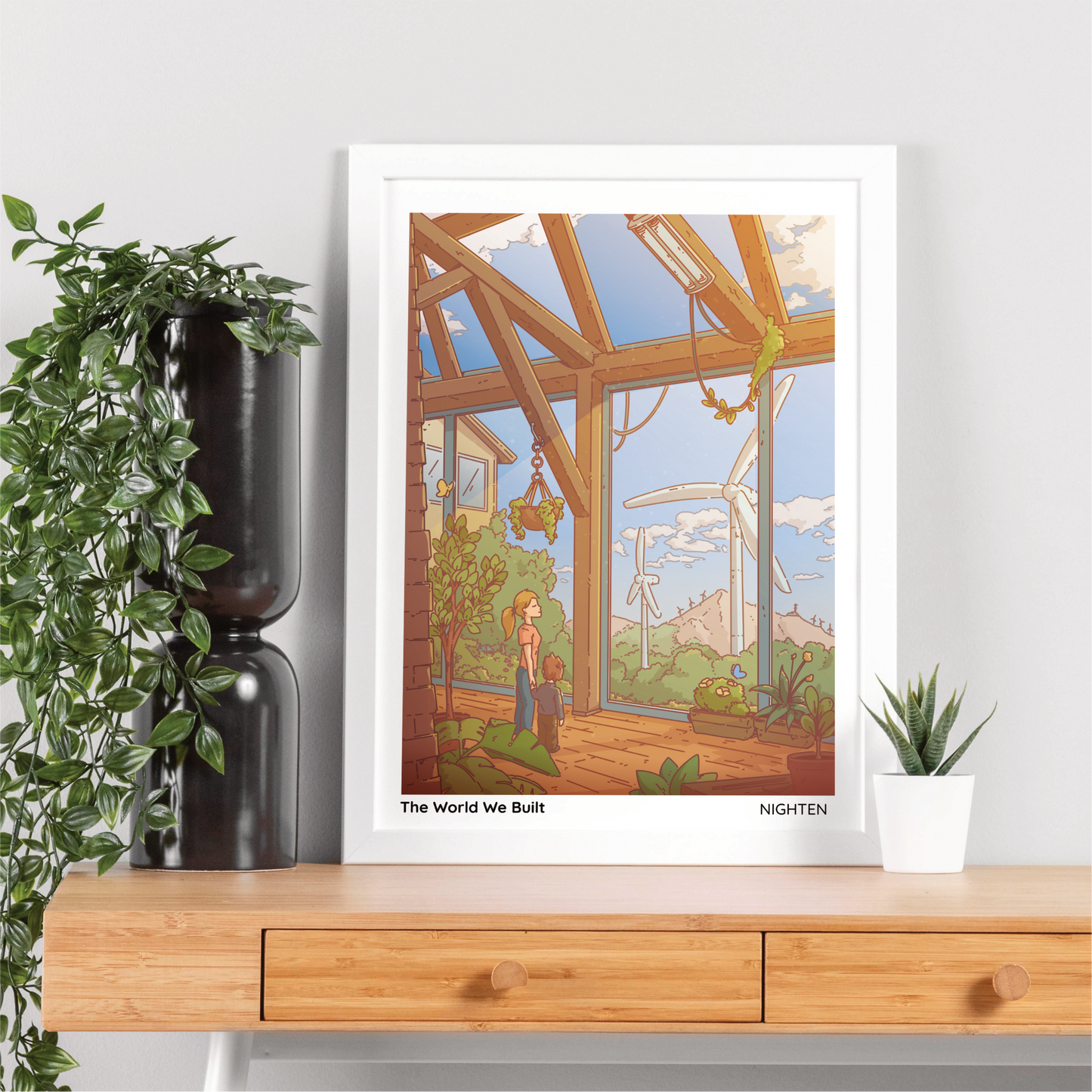 The World We Built - Serene Art Print