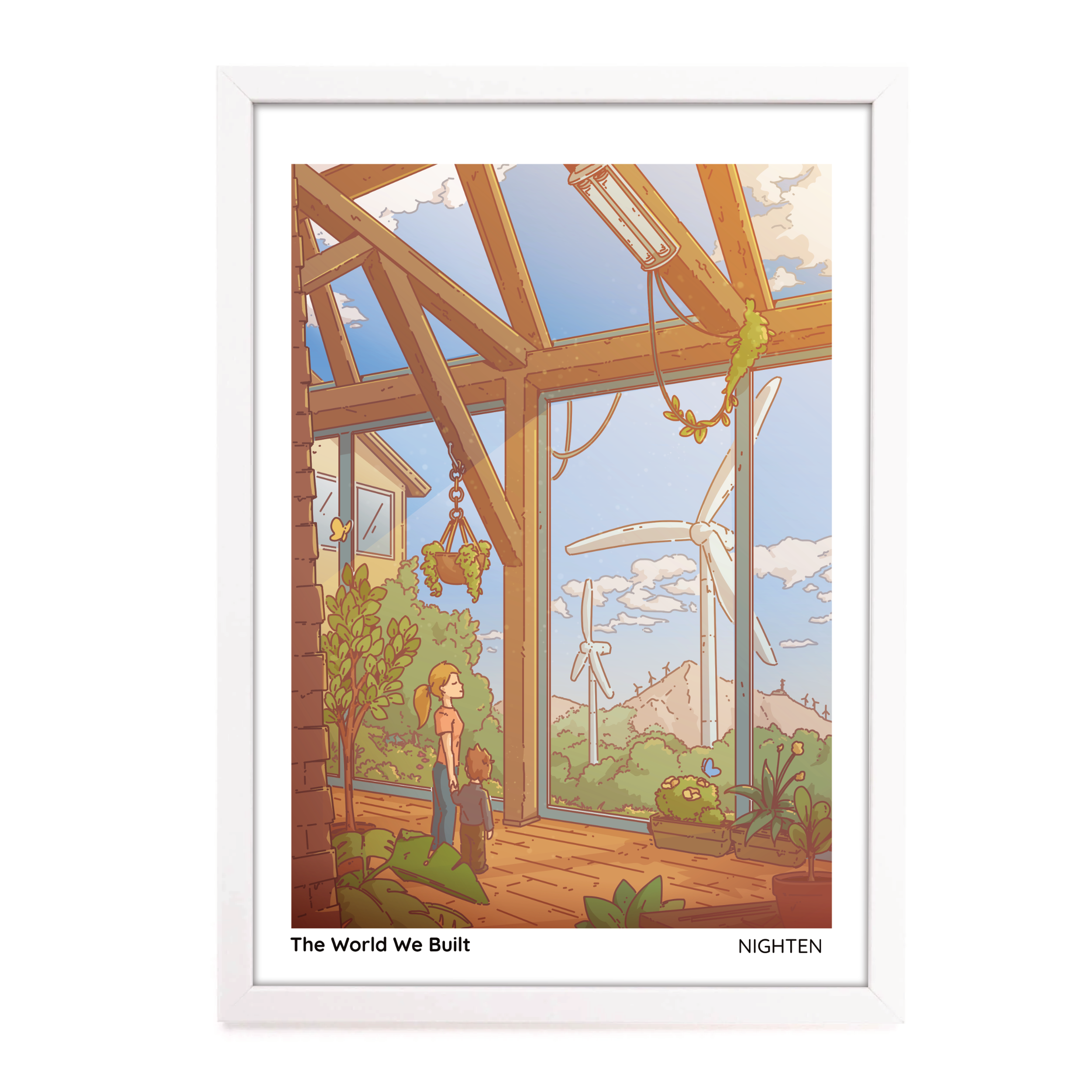 The World We Built - Serene Art Print