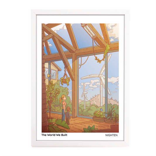 The World We Built - Serene Art Print