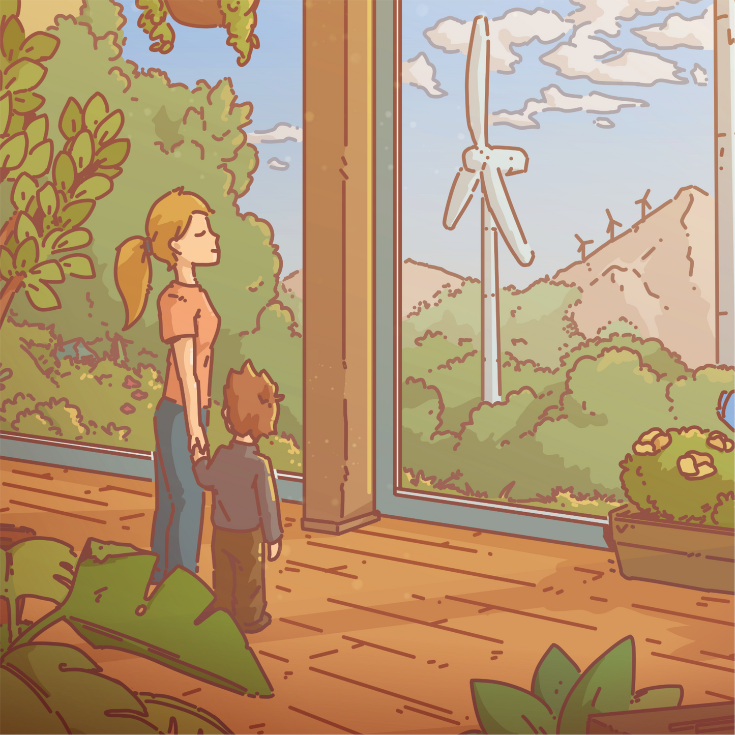 The World We Built - Serene Art Print