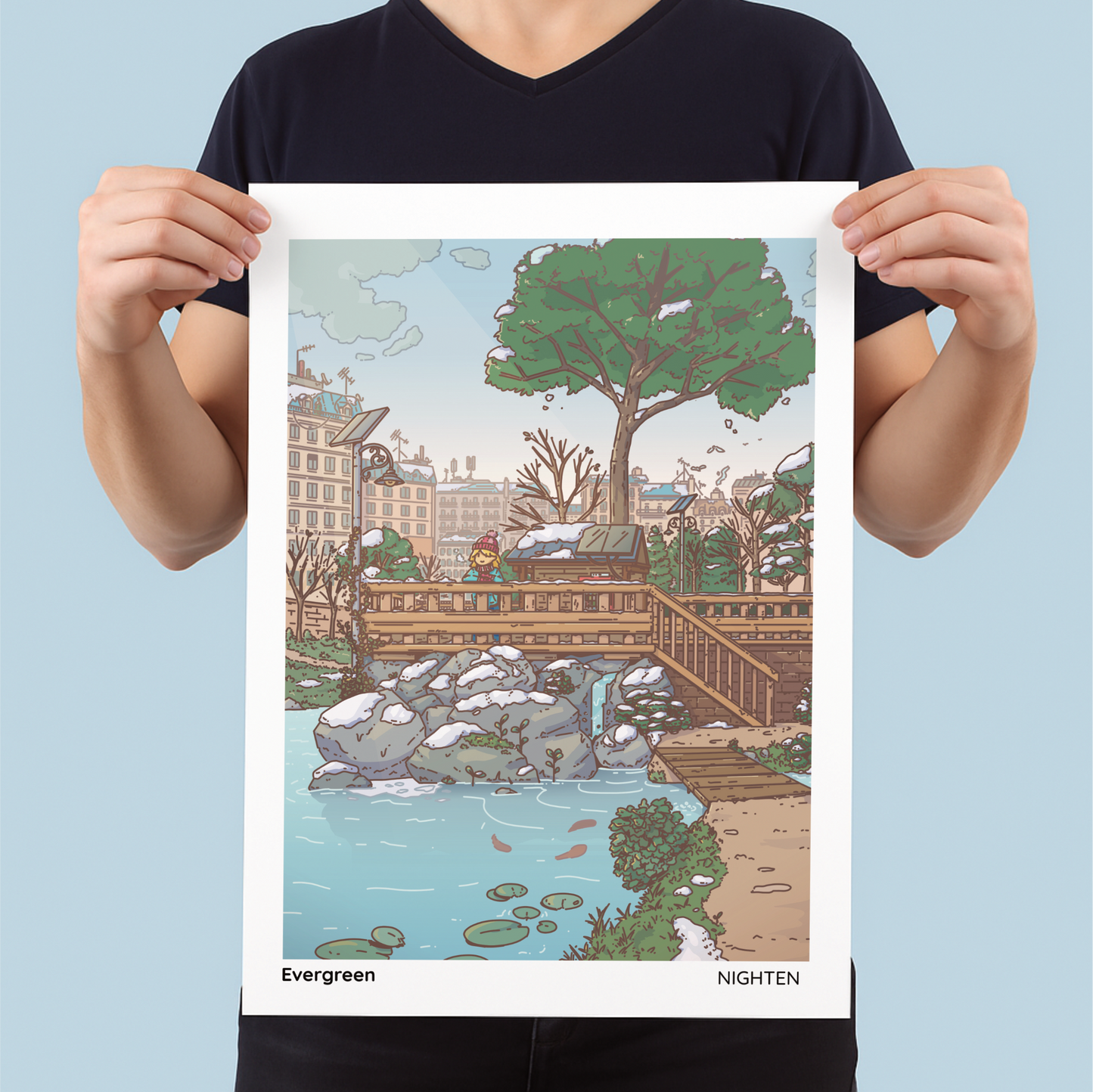 Evergreen - Serene Art Print