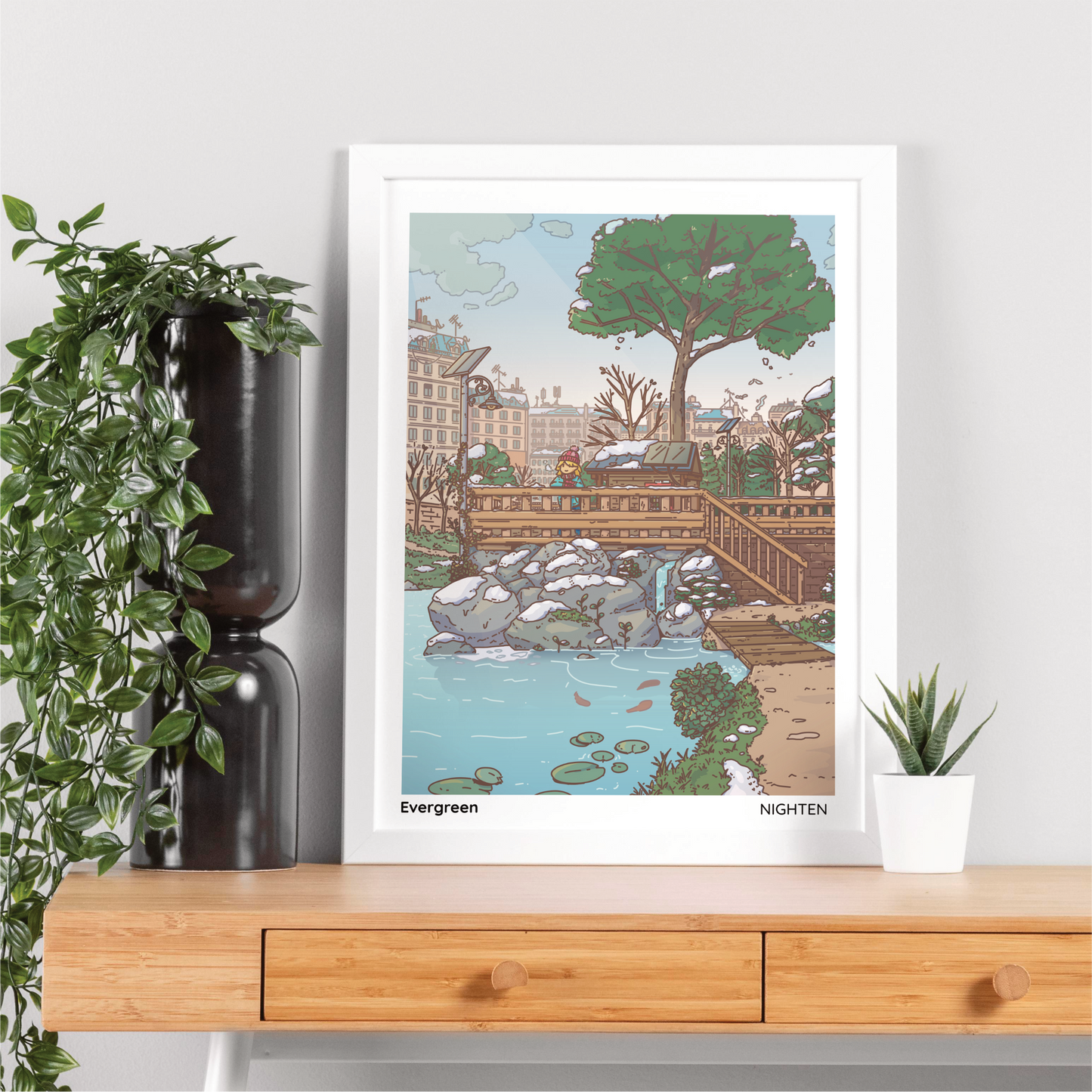 Evergreen - Serene Art Print