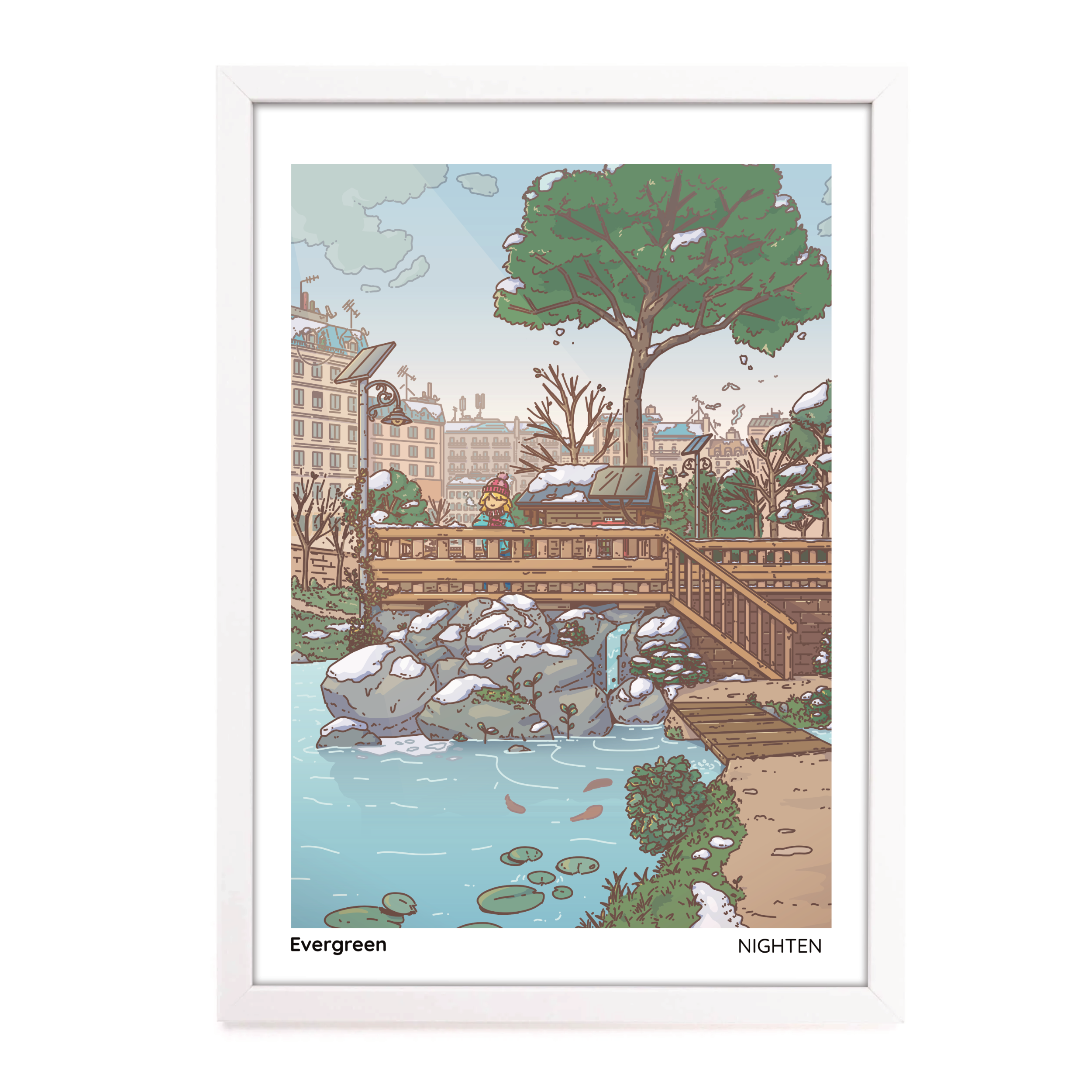 Evergreen - Serene Art Print