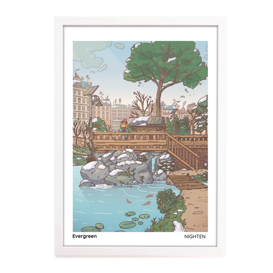 Evergreen - Serene Art Print