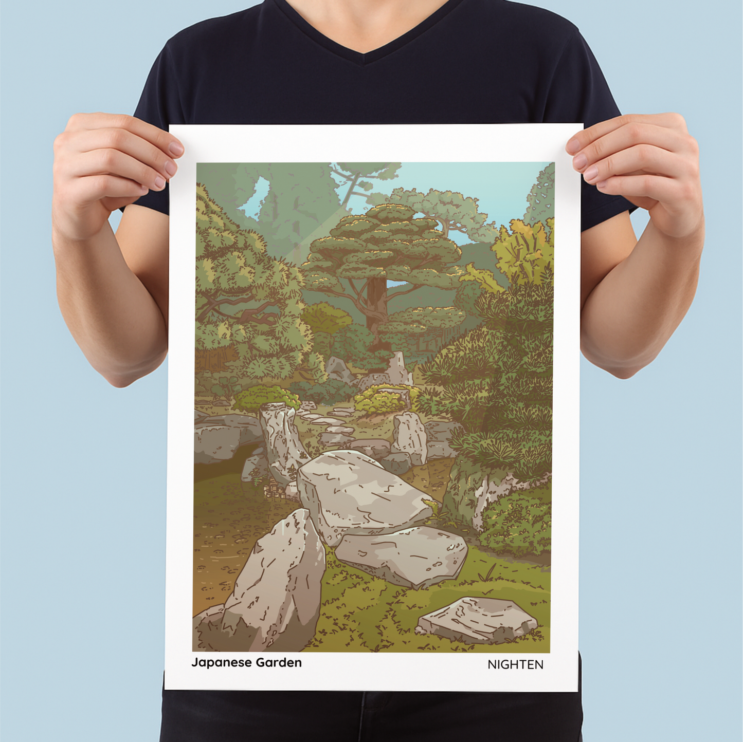 Japanese Garden - Serene Art Print