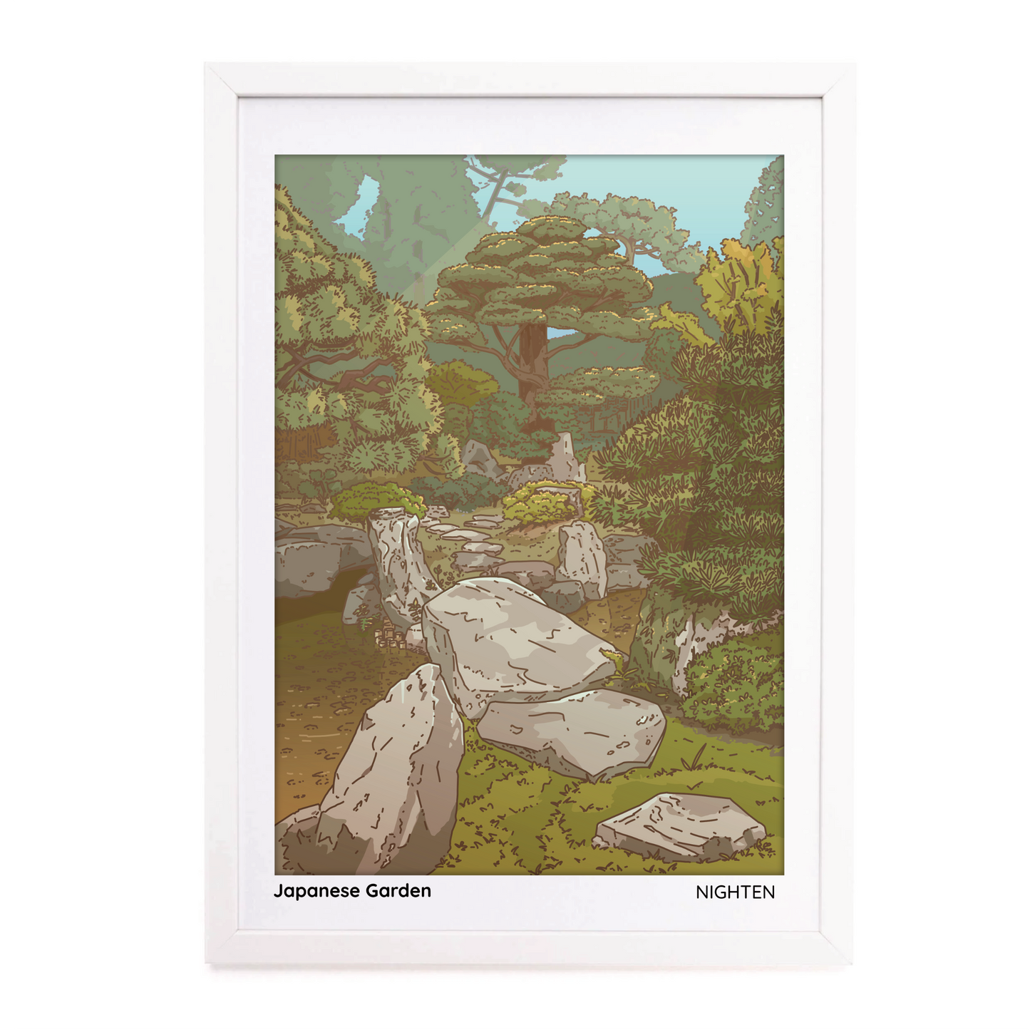 Japanese Garden - Serene Art Print