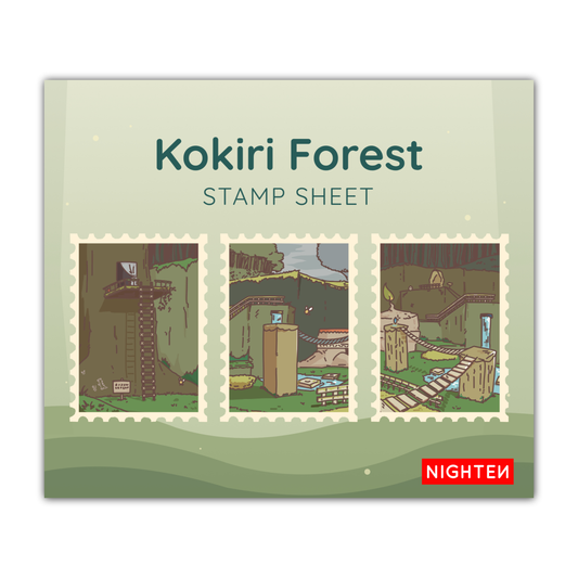 Kokiri Forest - x3 Sticker Stamp Sheet