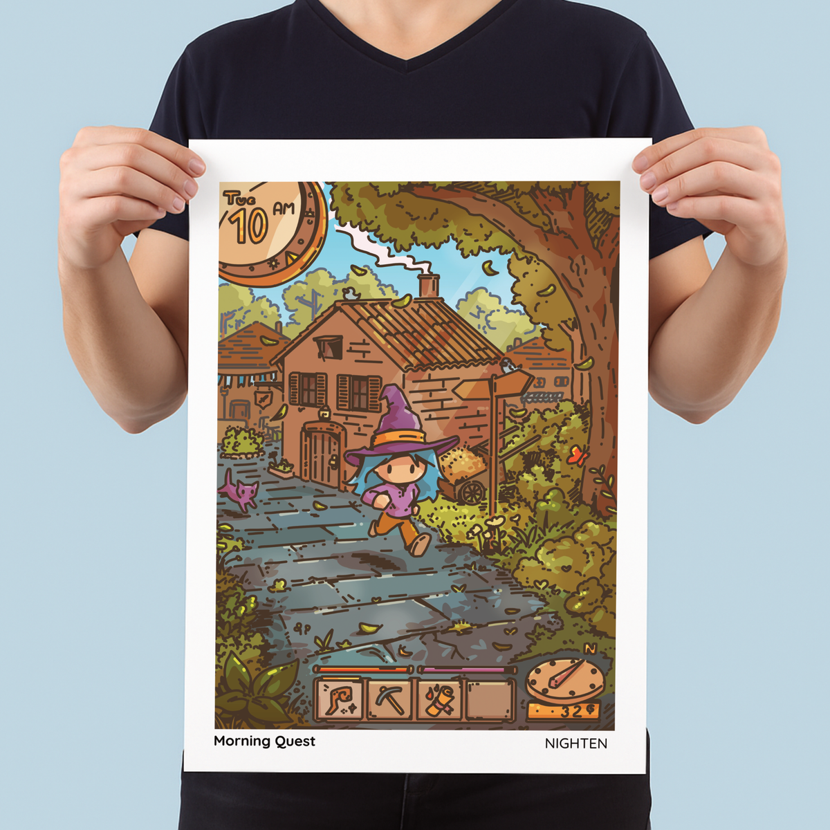 Morning Quest - Serene Art Print