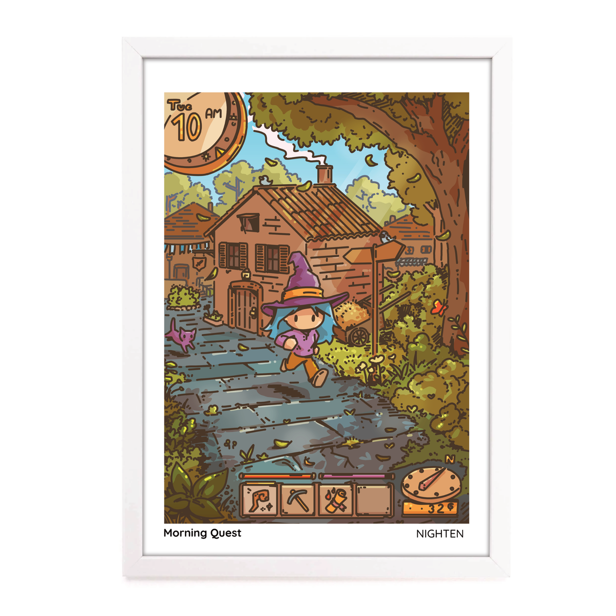 Morning Quest - Serene Art Print