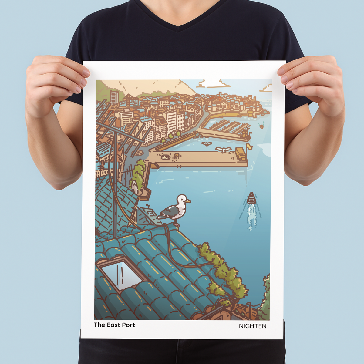 The East Port - Serene Art Print