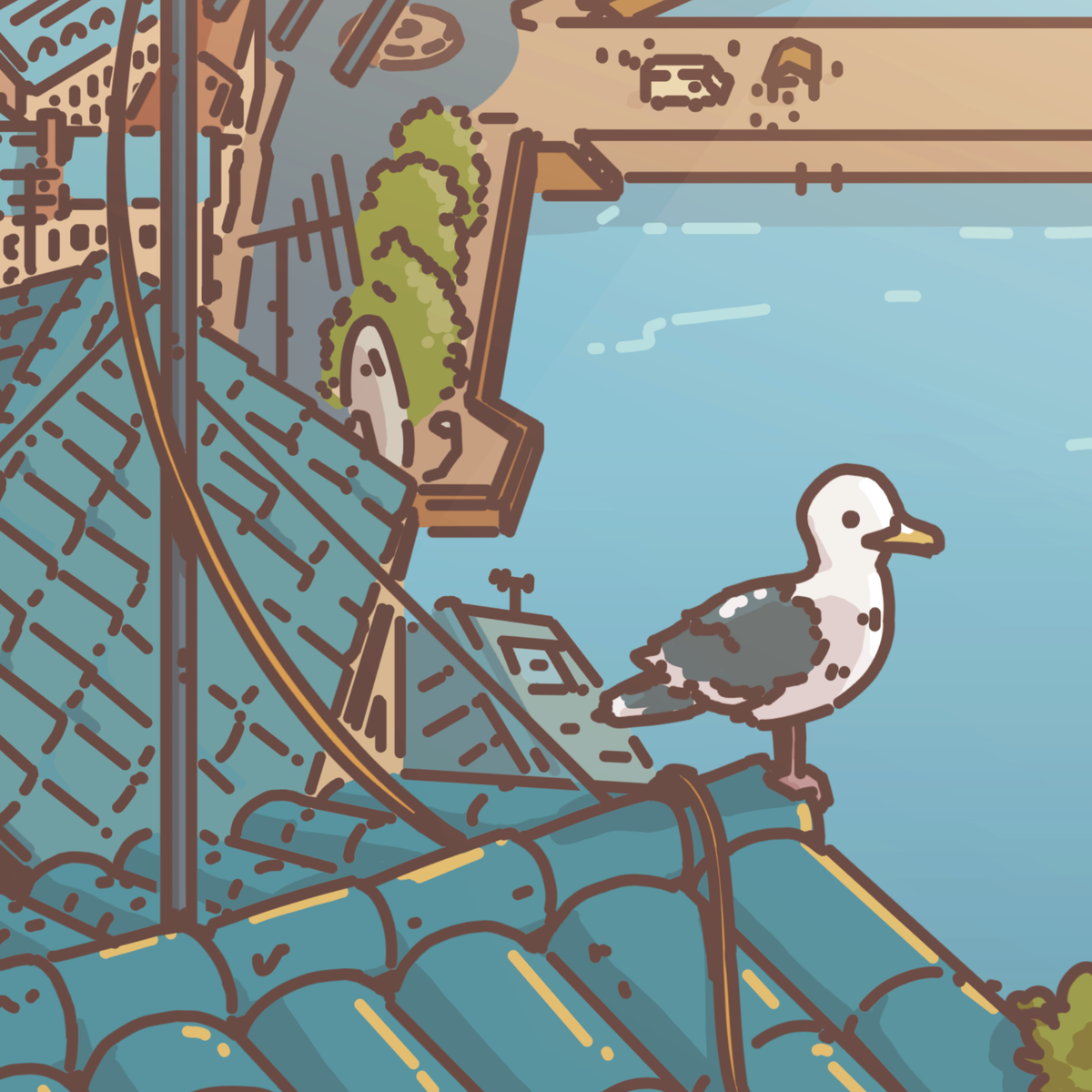 The East Port - Serene Art Print